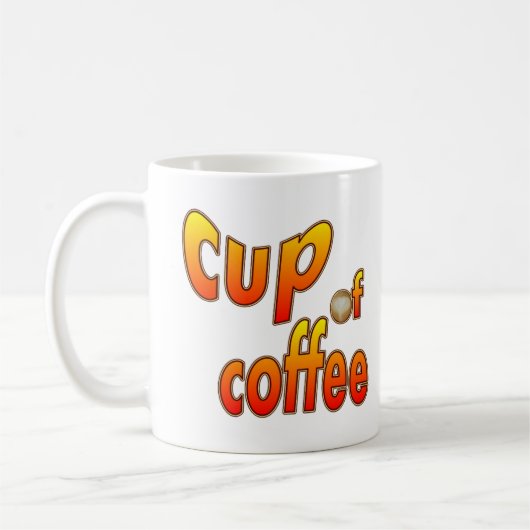 Koffiebeker met Mok van koffieschuim (Links)