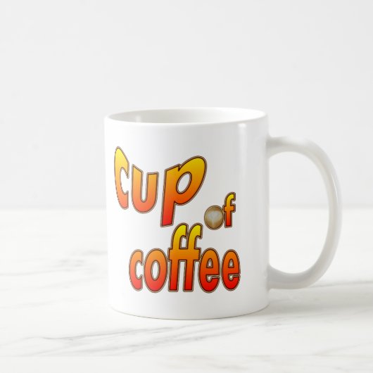 Koffiebeker met Mok van koffieschuim (Rechts)