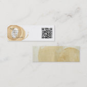 Koffiebeker met QR-code Mini Visitekaartje (Voorkant / Achterkant)
