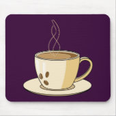 Koffiebeker met stoom muismat (Voorkant)