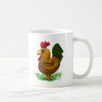 Koffiebeker, mok, kip, humor