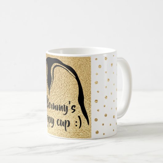 Koffiebeker mok "Klassieke goudmakreel" Sippy Cup (Voorkant rechts)