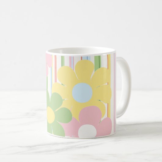 Koffiebeker mok "Picnic Floral mammams Sippy Cup" (Voorkant rechts)