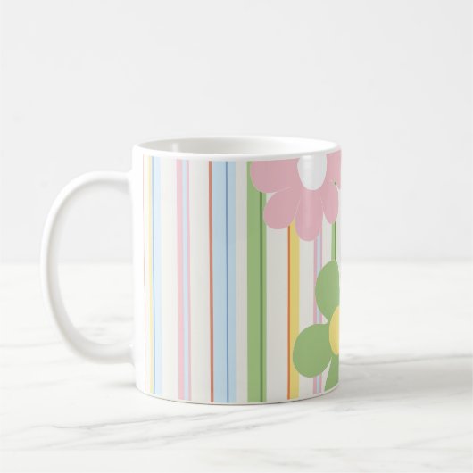Koffiebeker mok "Picnic Floral mammams Sippy Cup" (Links)
