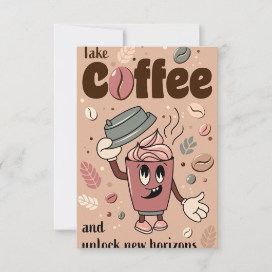 Koffiebeker RSVP Kaartje (Voorkant)