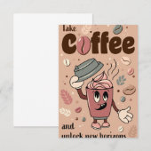 Koffiebeker RSVP Kaartje (Voorkant / Achterkant)