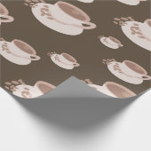 Koffiebeker Saucer Hot Chocolade Gift Cadeaupapier (Hoek)