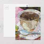 Koffiebeker schilfers, collage briefkaart (Voorkant / Achterkant)