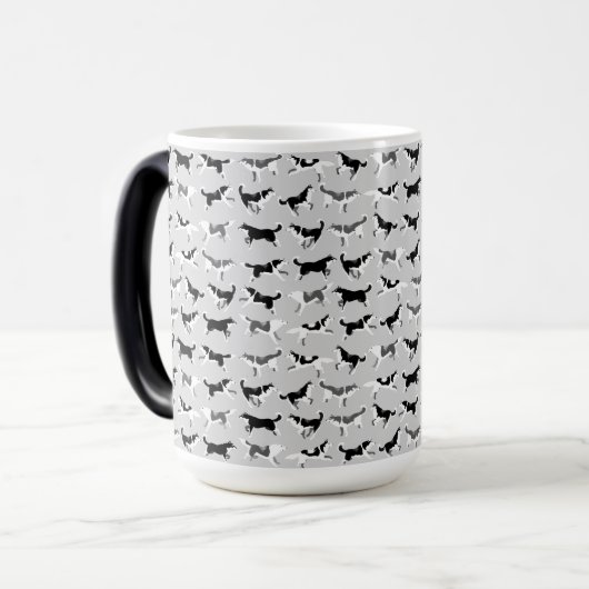 Koffiebeker Siberian Husky Sled Mok Cups (Voorkant links)