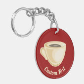 Koffiebeker Sleutelhanger (Voorkant Links)