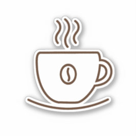 Koffiebeker Sticker