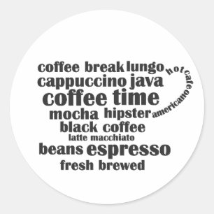 Koffiebeker Sticker