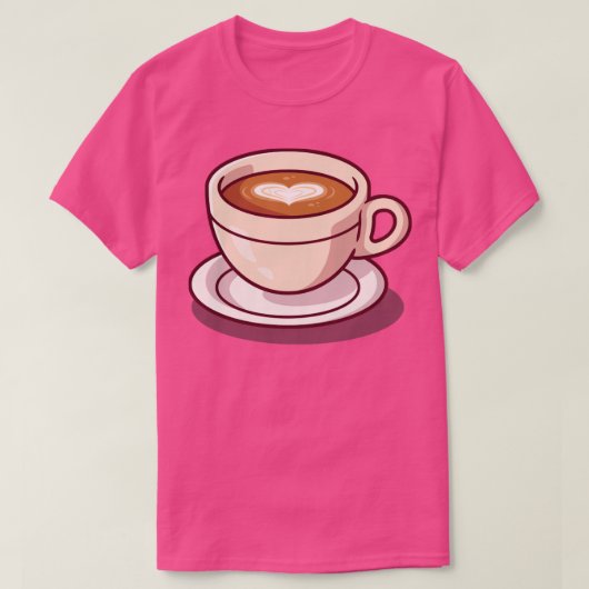 Koffiebeker T-shirt (Design voorkant)