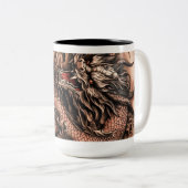 Koffiebeker Tweekleurige Koffiemok (Voorkant rechts)