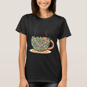 Koffiebeker van de liefde Tea Lovers Barista Heart T-shirt