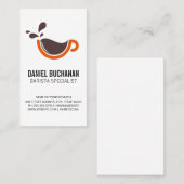 Koffiebeker Visitekaartje (Voorkant / Achterkant)