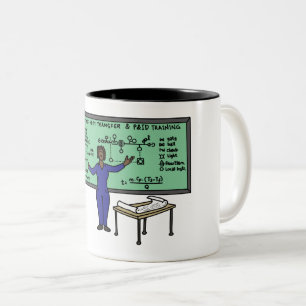 Koffiebeker voor dames en heren tweekleurige koffiemok