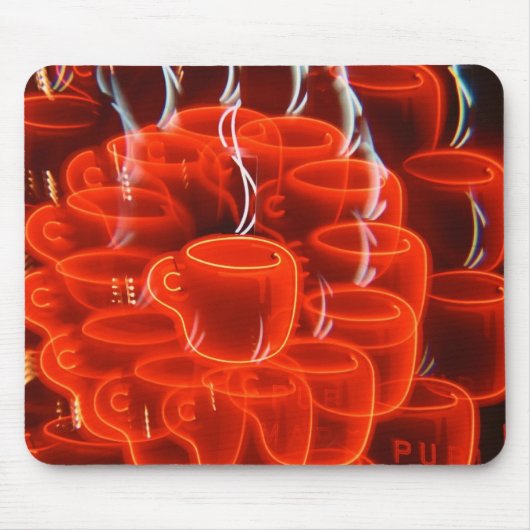koffiebeker waanzin muismat (Voorkant)