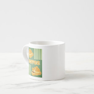 Koffiebekers, koffiepotten en koffiebonen espresso kop
