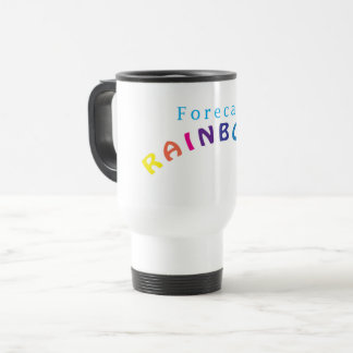 Koffiebekervoorspelling Regenbogen Reisbeker