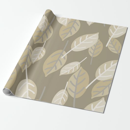 koffiebladeren, verpakkingspapier cadeaupapier (Uitgerold)