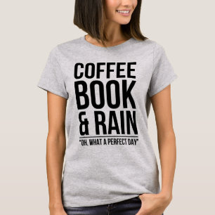 koffieboek en regen t-shirt