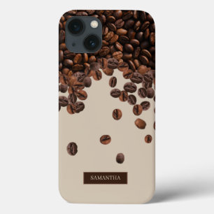 Koffiebonen Aangepaste naam iPhone 13 Hoesje