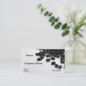 Koffiebonen Aangepaste visitekaartjes (Staand voorkant)