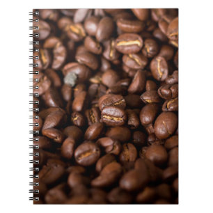 Koffiebonen Achtergrondabstract, aroma, achtergron Notitieboek