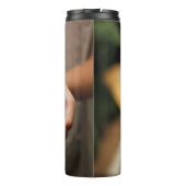 Koffiebonen aroma gebrande koffie thermosbeker (Achterkant)