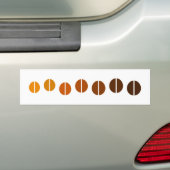 Koffiebonen Bumpersticker (Op auto)