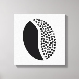 koffiebonen canvas afdruk
