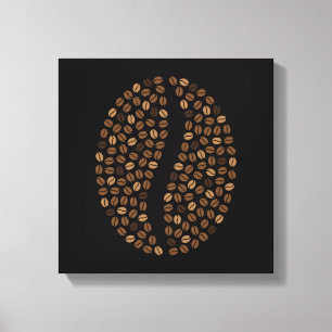 koffiebonen canvas afdruk