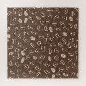 Koffiebonen: Cartoon Doodle  Legpuzzel (Horizontaal)