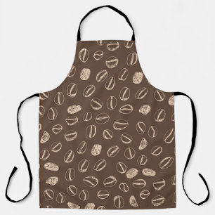 Koffiebonen: Cartoon Doodle  Schort