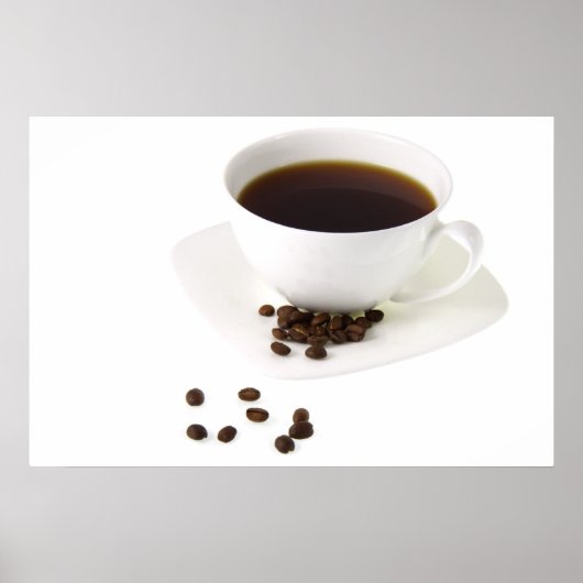 Koffiebonen en koffie poster (Voorkant)