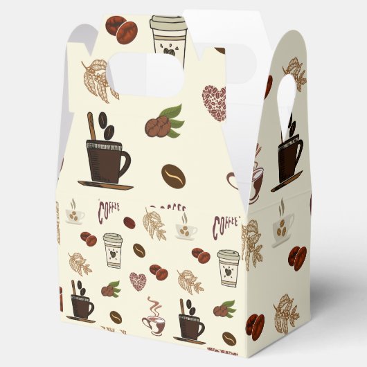 Koffiebonen en koffiebonen bedankdoosjes (Geopend)