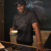 Koffiebonen en koffiebonen t-shirt