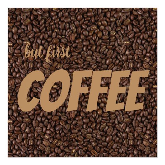Koffiebonen Foto Afdruk (Voorkant)
