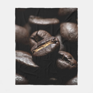 Koffiebonen gebrande koffie fleece deken