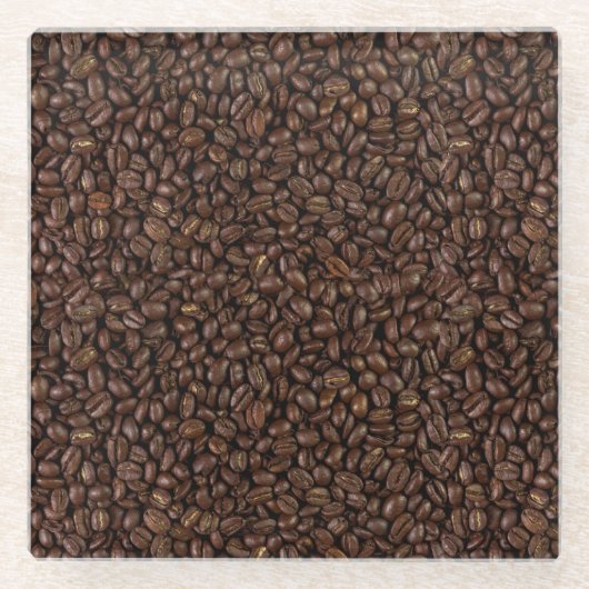 Koffiebonen Glazen Onderzetter (Voorkant)