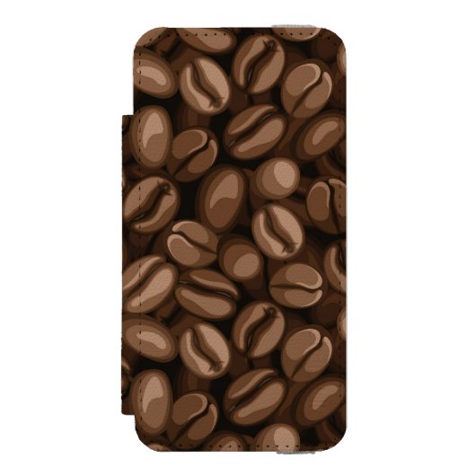 Koffiebonen Incipio iPhone Portemonnee Hoesje (Voorkant Agenda)