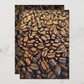 koffiebonen kaart (Voorkant / Achterkant)