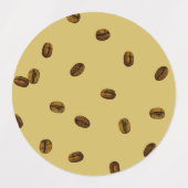 Koffiebonen Labels (Design 2)