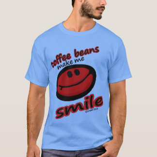 koffiebonen maken me glimlachen t-shirt