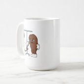 Koffiebonen met koffie koffiemok (Voorkant links)