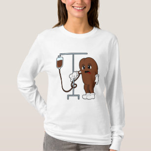 Koffiebonen met koffie t-shirt