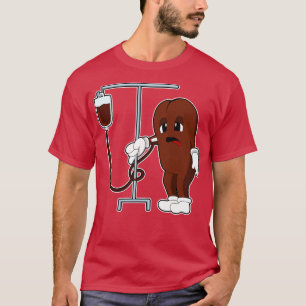 Koffiebonen met koffie t-shirt