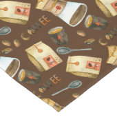 Koffiebonen met potlood lange tafelloper (Hoek)