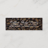 koffiebonen mini visitekaartje (Achterkant)